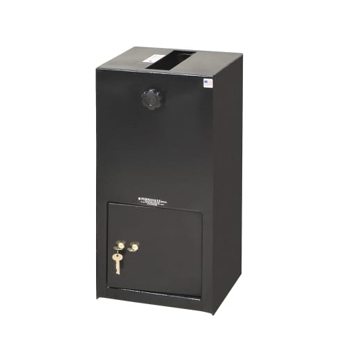 Perma-Vault Large Cash Safe with Combination Lock, 12Wx25Hx12D, Black